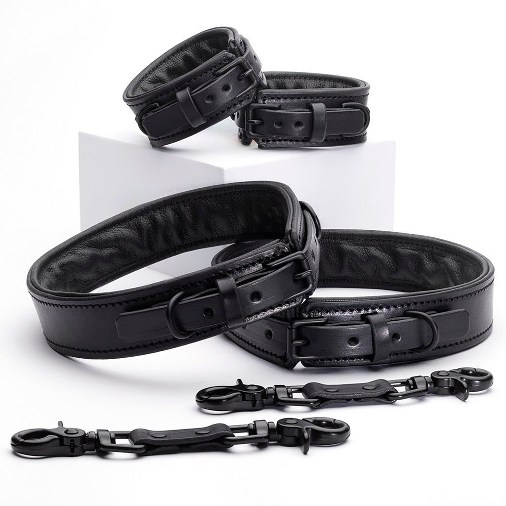 LUXURY LEATHER MIDNIGHT SET