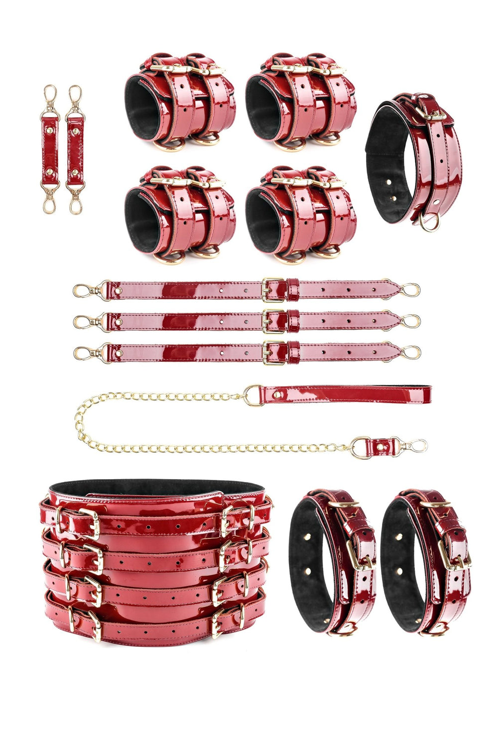 LUXURY LEATHER BONDAGE AMNESIS SET