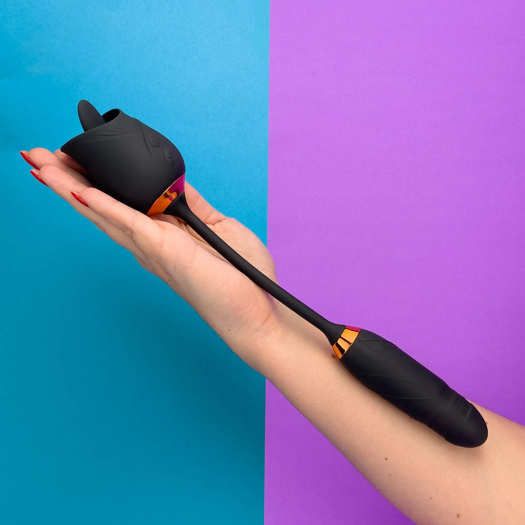 DARK ROSE DUAL VIBRATOR