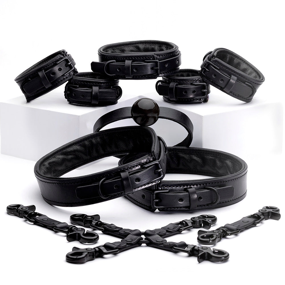 LUXURY LEATHER MIDNIGHT SET
