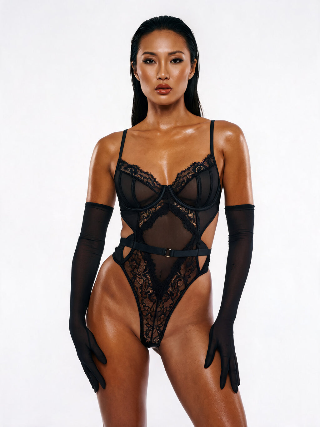EVELYN NOIR BODYSUIT