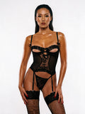 ELODIE NOIR BODYSUIT