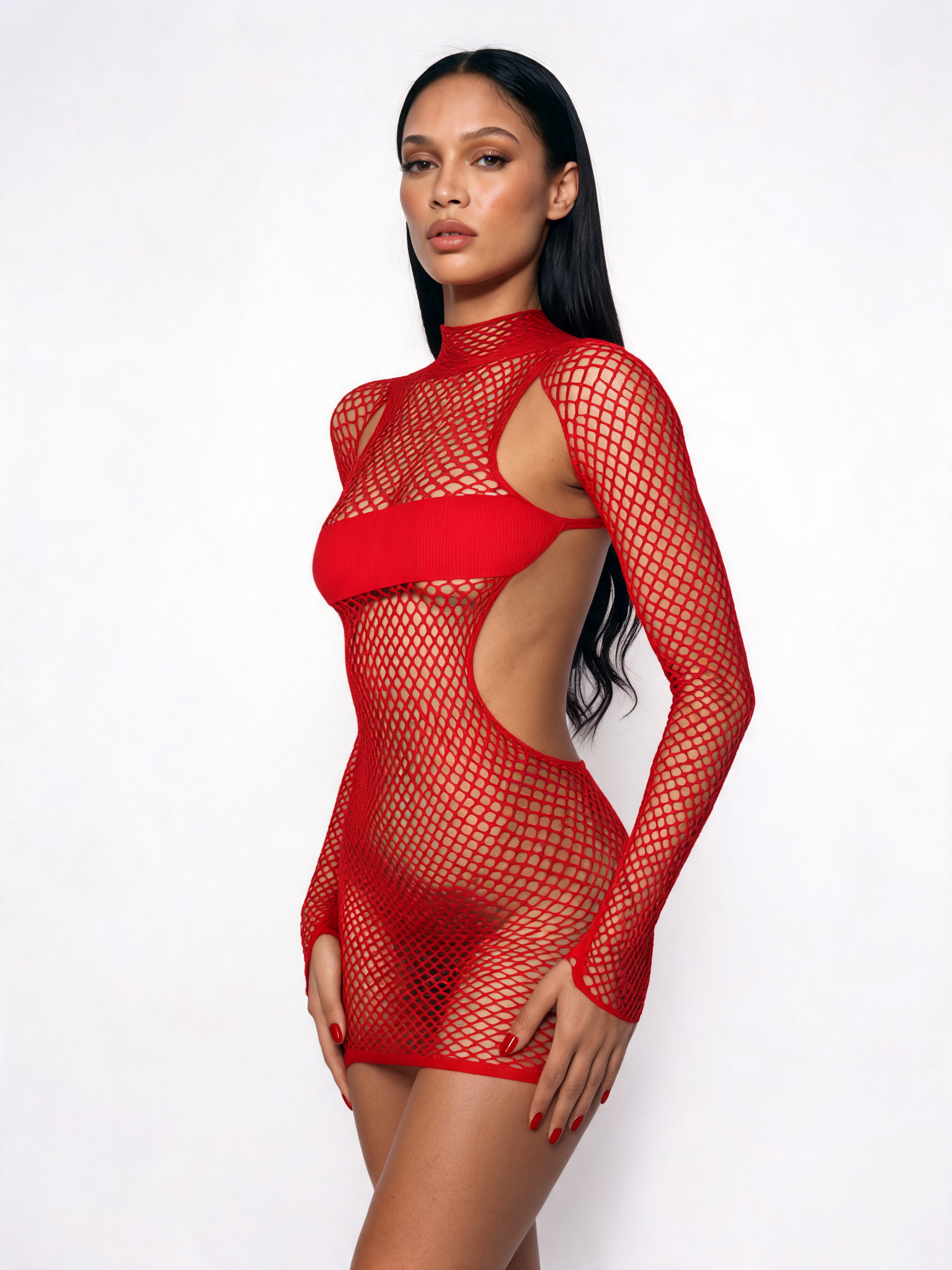 TRISHA ROUGE DRESS