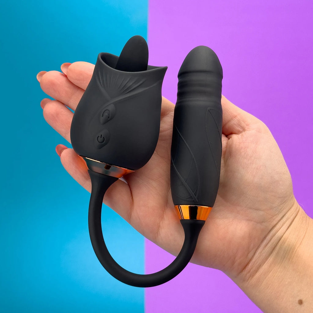 DARK ROSE DUAL VIBRATOR